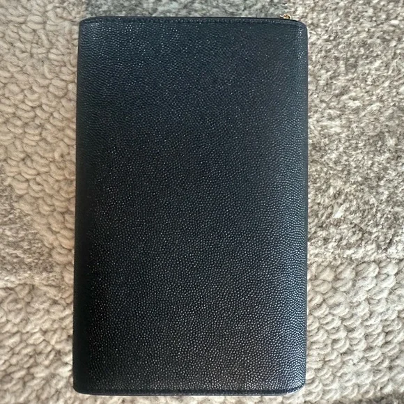 YSL Black Clutch with Gold chain - Picture 7 of 10